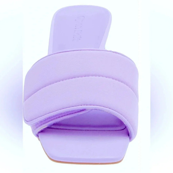 Open Edit Cava Slide Sandal Adjustable Vamp stylish strap slide square toe - Picture 7 of 11